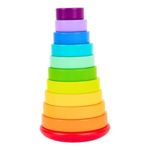 Torre apilable arcoíris