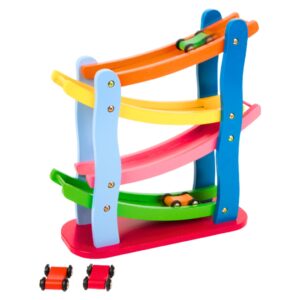 Pista de coches colorida